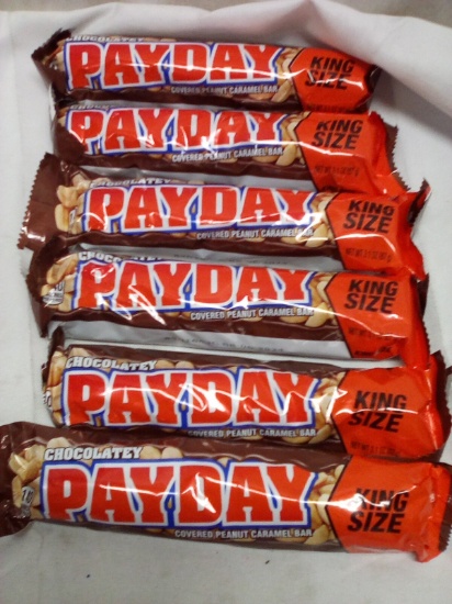 Qty 6 Chocolatey Payday King Size