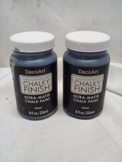 Qty 2 Deco Art Chalky Finish Ultra Matte Chalk Paint- Honor 8oz