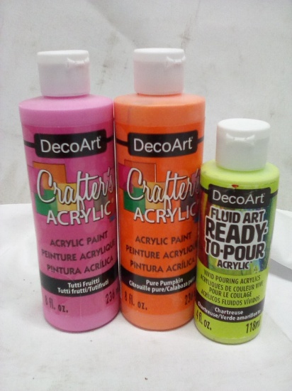 Crafter’s Acrylic Paint- Pure Pumpkin Tutti Fruitti/ Ready To Pour acrylic Chartreuse