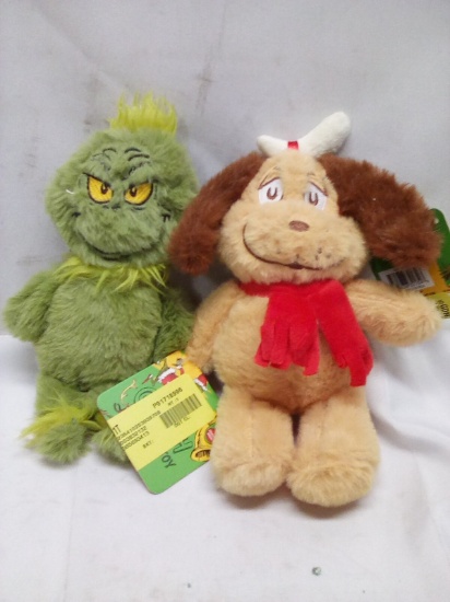 Qty 2 Grinch Dog Plush Toys