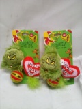 Qty 2 Grinch 3 Pack Cat Toys