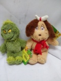 Qty 2 Grinch Dog Plush Toys
