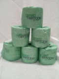 Qty 6 Green Heritage Pro Individually Wrapped Toilet Paper