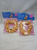 Qty 2 Beefhide & Chicken Heart Shaped Chew For Dogs