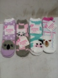 4 Pairs of Womens Size 4-11 Cozy Critter Socks