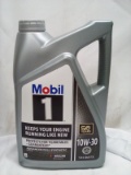 Single 5Qt Mobil1 10W-30 Motor Oil Jug