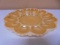 Vintage Anchor Hocking Fire King Peach Lusterware Egg Plate