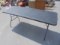 6ft Black Fold in Half Resin Table