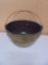 Vintage Crock Rite Crock Bowl w/ Wire Bale Handle
