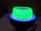 Antique Anchor Hocking Uranium Glass Furniture Coaster