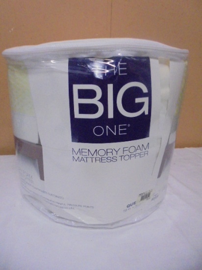 The Big One Queen Size Memory Foam Mattress Topper