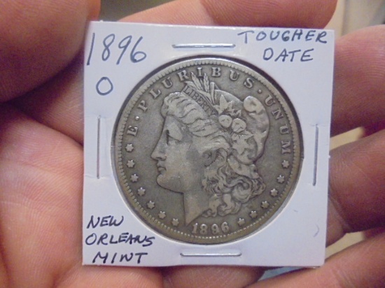 1896 O Mint Morgan Silver Dollar