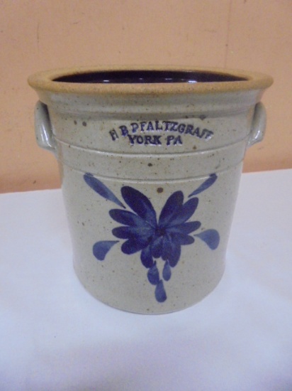 HB Pfaltzgraff York PA Cobalt Accent Crock
