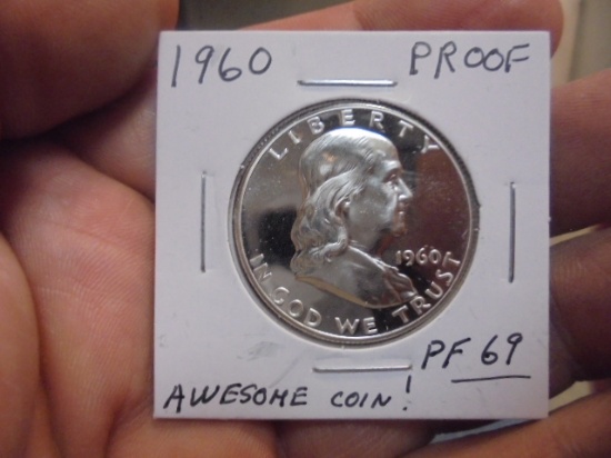 1960 Silver Proof Franklin Half Dollar