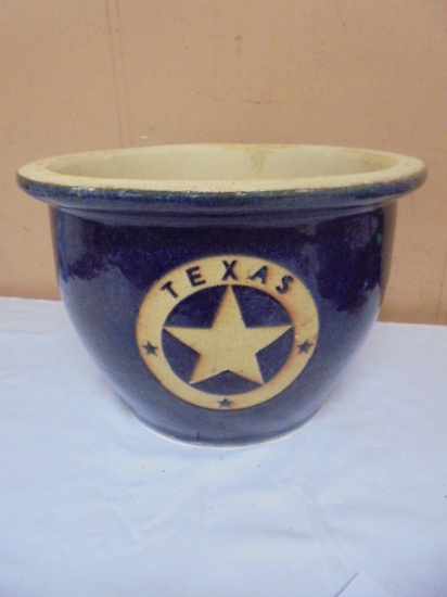Large Pottery Texas Planter