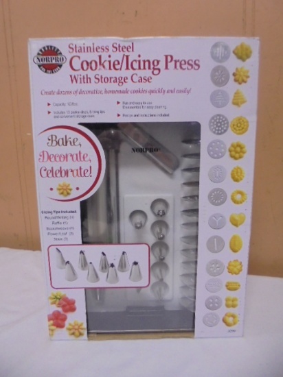 Norpro Stainless Steel Cookie/Icing Press