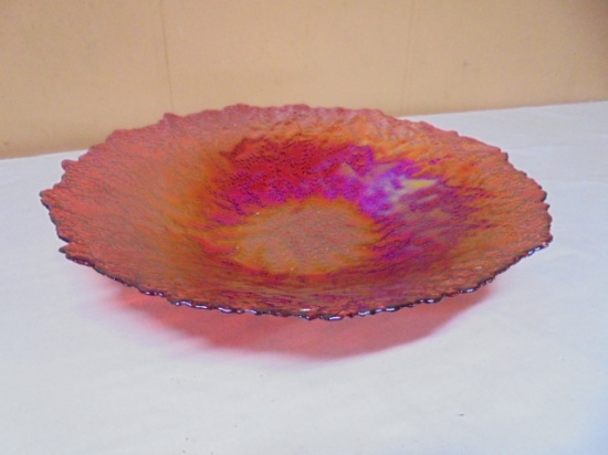 Vakcam Hand Made Large Art Glass Bowl