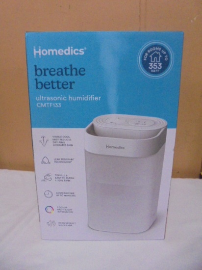 Homedics Breathe Better Ultrasonic Humidifier