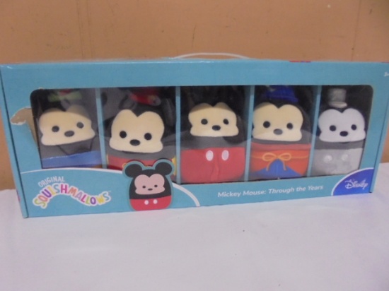 Original Squishmallows Mickey Mouse Through The Years 5pc Set