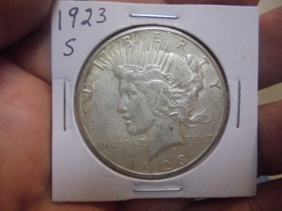 1923 S Mint Silver Peace Dollar