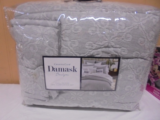 Charter Club Damask Full/Queen 3pc Comforter Set