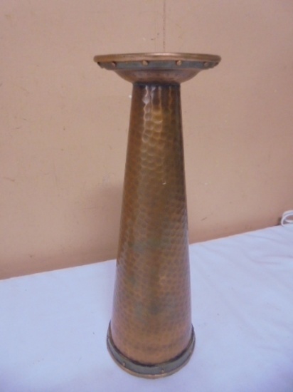 Hammered Copper Candle Holder