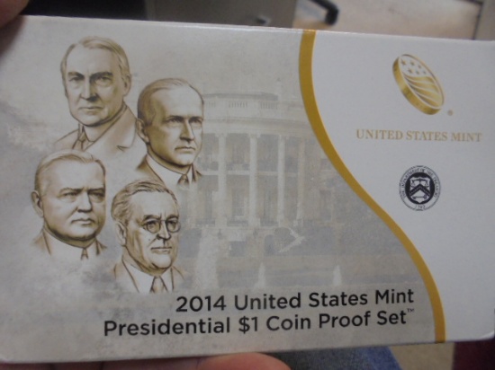 2014 US Mint Presidential $1 Coin Proof Set