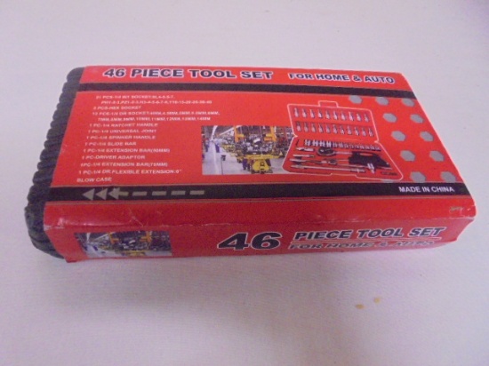 46pc 1/4in Drive Metric Socket Set