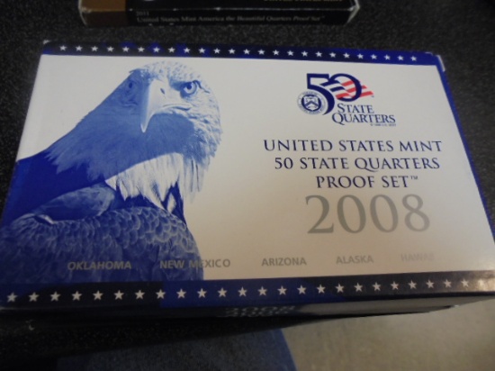 2008 US Mint 50 State Quarters Proof Set