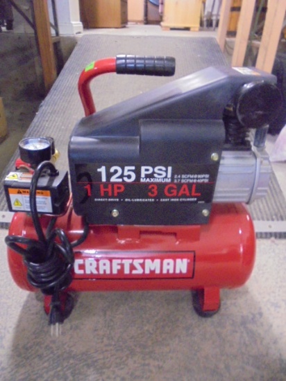 Craftsman 1HP 3 Gallon 125psi Portable Air Compressor