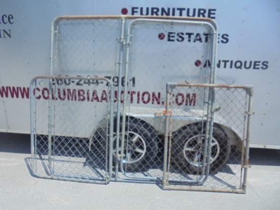 Group of 3 Assorted Chain Link Fence Gates