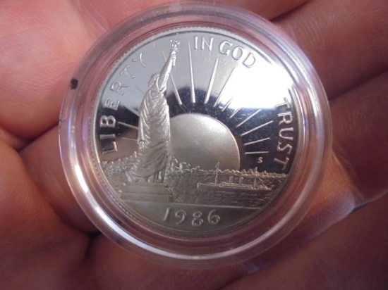 1986 Silver Liberty Coins Half Dollar