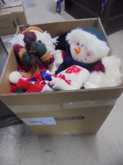 Large Box Full of Assorted Christmas Décor