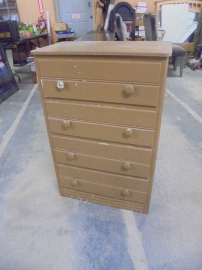 Small Solid Wood Painted 4 Drawer Chest