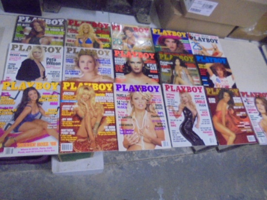 Group of 16 Play Boy Magazines