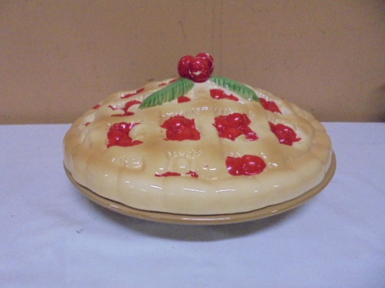 Covered Cherry Pie Plate