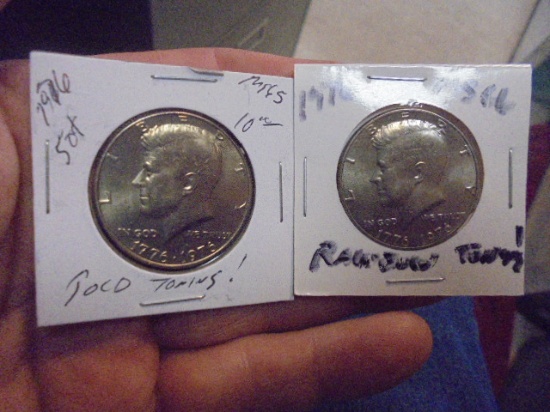 (2) 1976 Bicentennial Kennedy Half Dollars