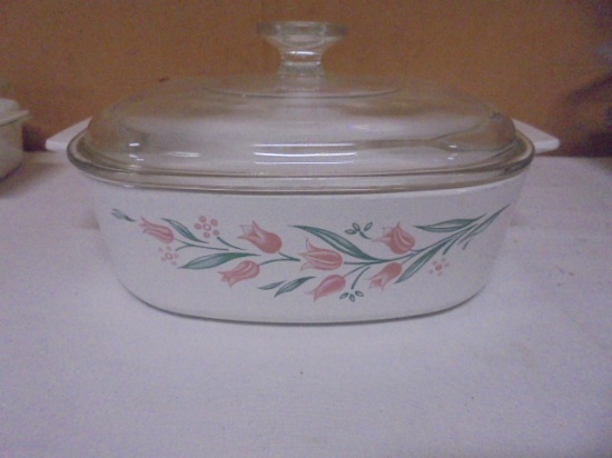 Vintage Corningware 2 Liter Rosemarie Casserole w/ Lid