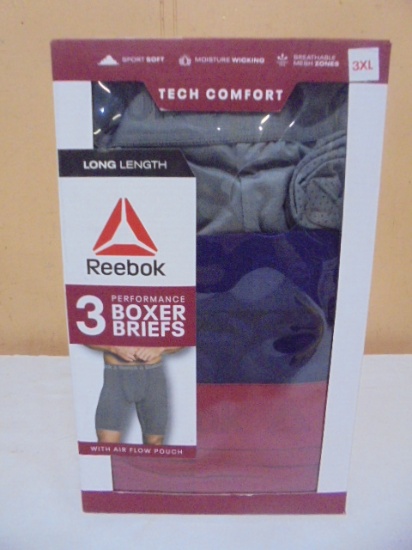 Reebok 3 Pair Oack of Boxer Briefs