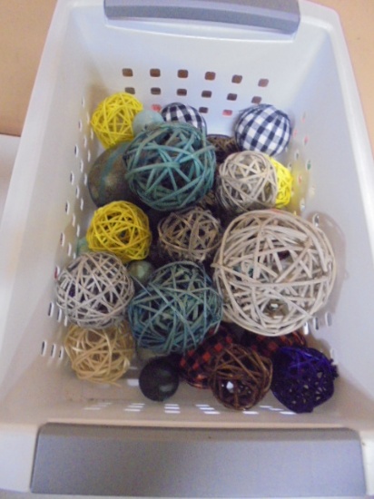 Large Group of Assorted Decorative Décor Balls
