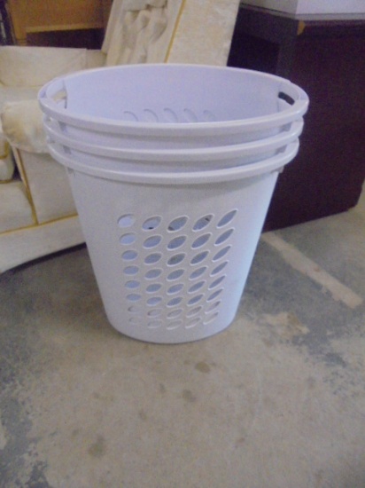Group of 3 Composite Clothes Hampers