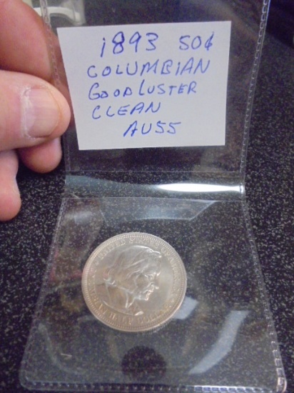 1893 Silver Columbian Exposition Half Dollar