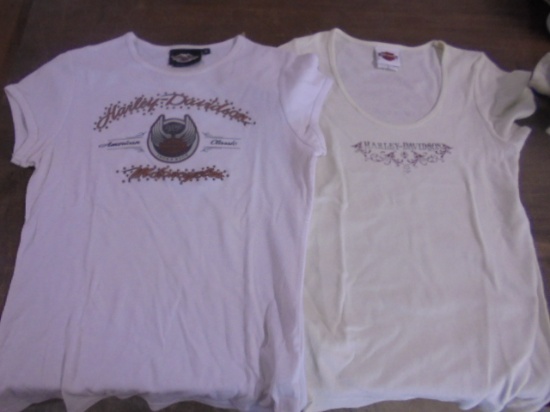 2 Ladies Harley-Davidson Shirts