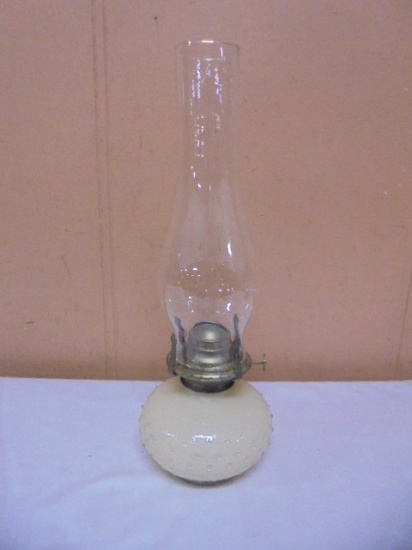 Vintage Glass Oil Lamp