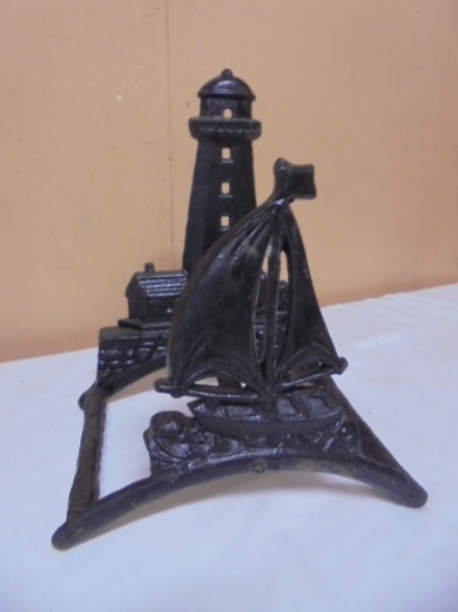 Cast Iron Wall Mount Nautical Hose Hanger