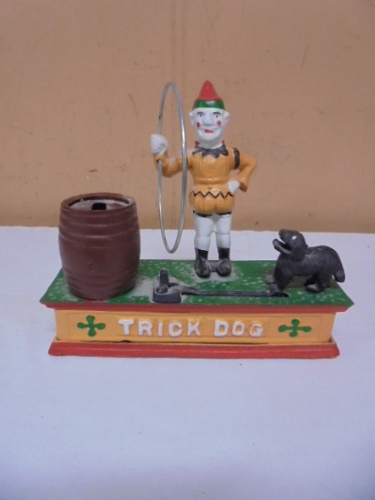 Cast Iron Trick Dog Bank