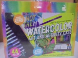 Art 101 44pc Watercolor Art & Activity Case