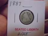 1887 Seated Liberty Dime