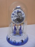Elvis Presley Porcelain Glass Dome Clock
