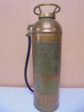 Vintage Chicago Copper & Brass Fire Extinguisher